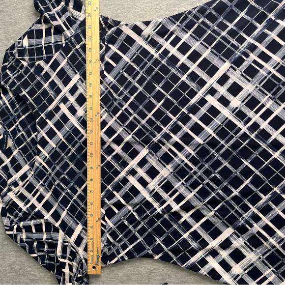 Tommy hilfiger Escada Elegant Black and White Patterned Dress suze 16 - Picture 9 of 12